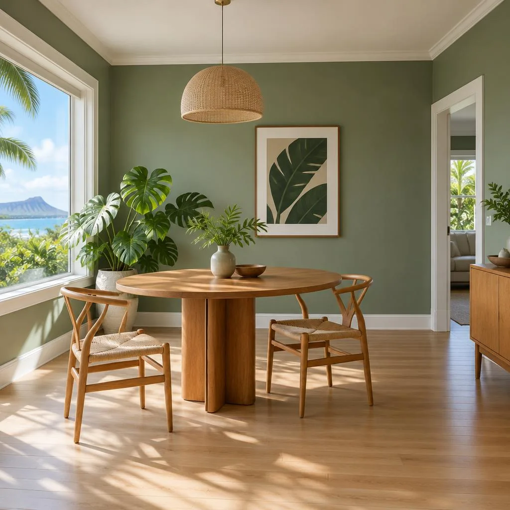 Illustrative painted residential interior — color inspiration, not a completed Tada! project